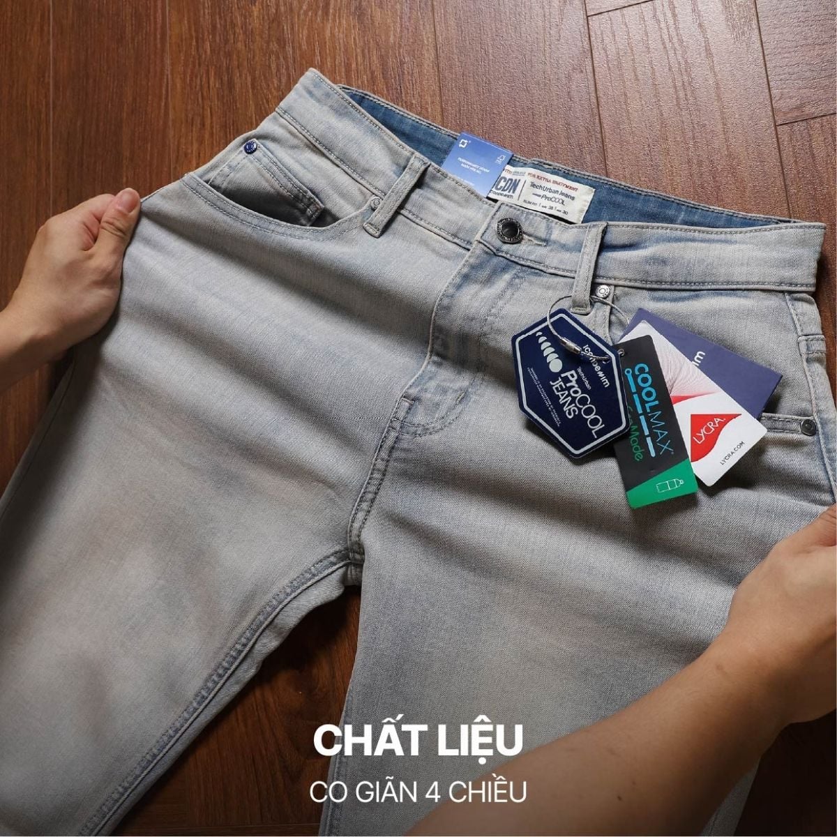 Quần jeans ProCOOL cho giãn 4 chiều linh hoạt