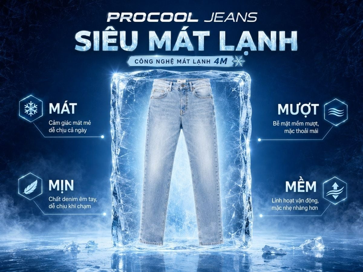Quần ProCOOL jeans nam siêu mát