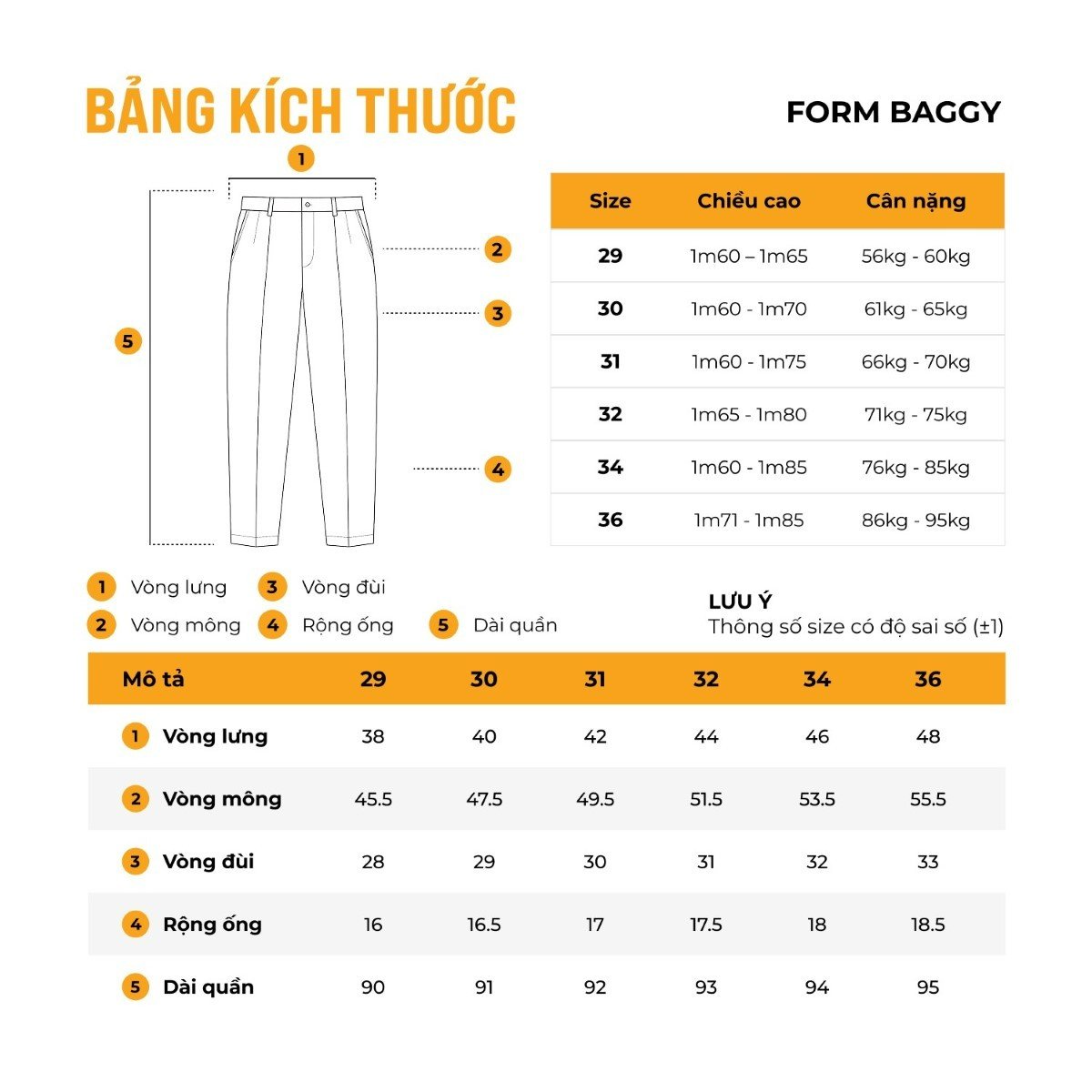 Quần tây nam form baggy