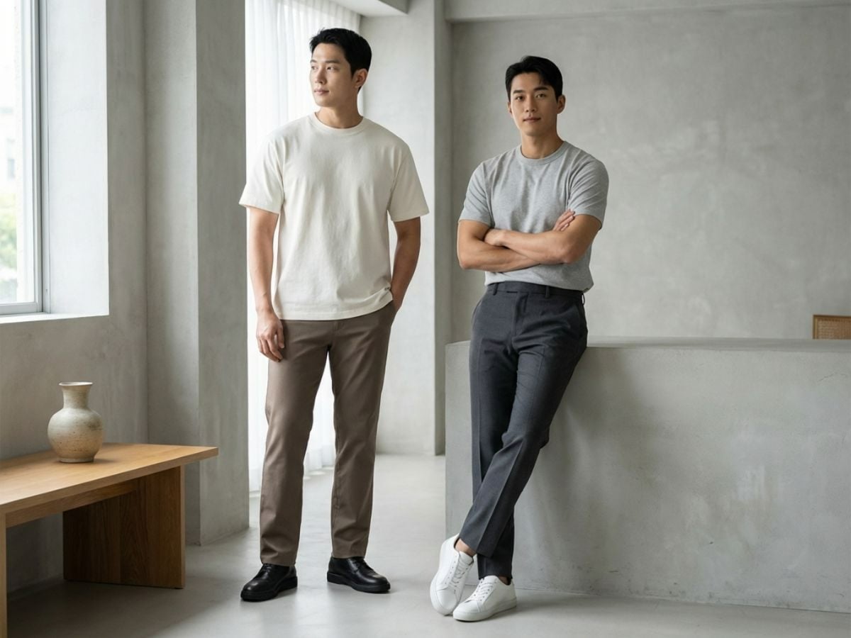 Áo thun trơn tối giản, dễ phối và không lỗi mốt