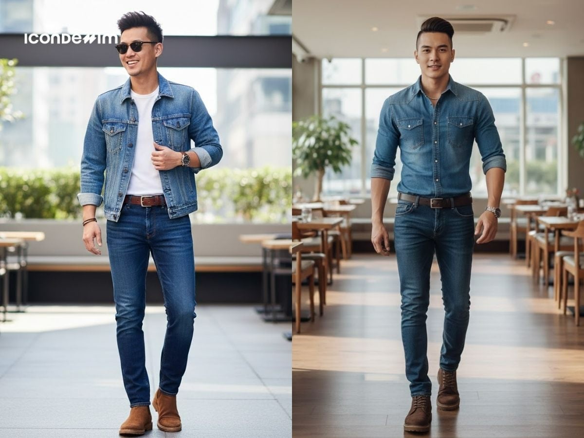 Full set Denim on Denim cá tính và bụi bặm