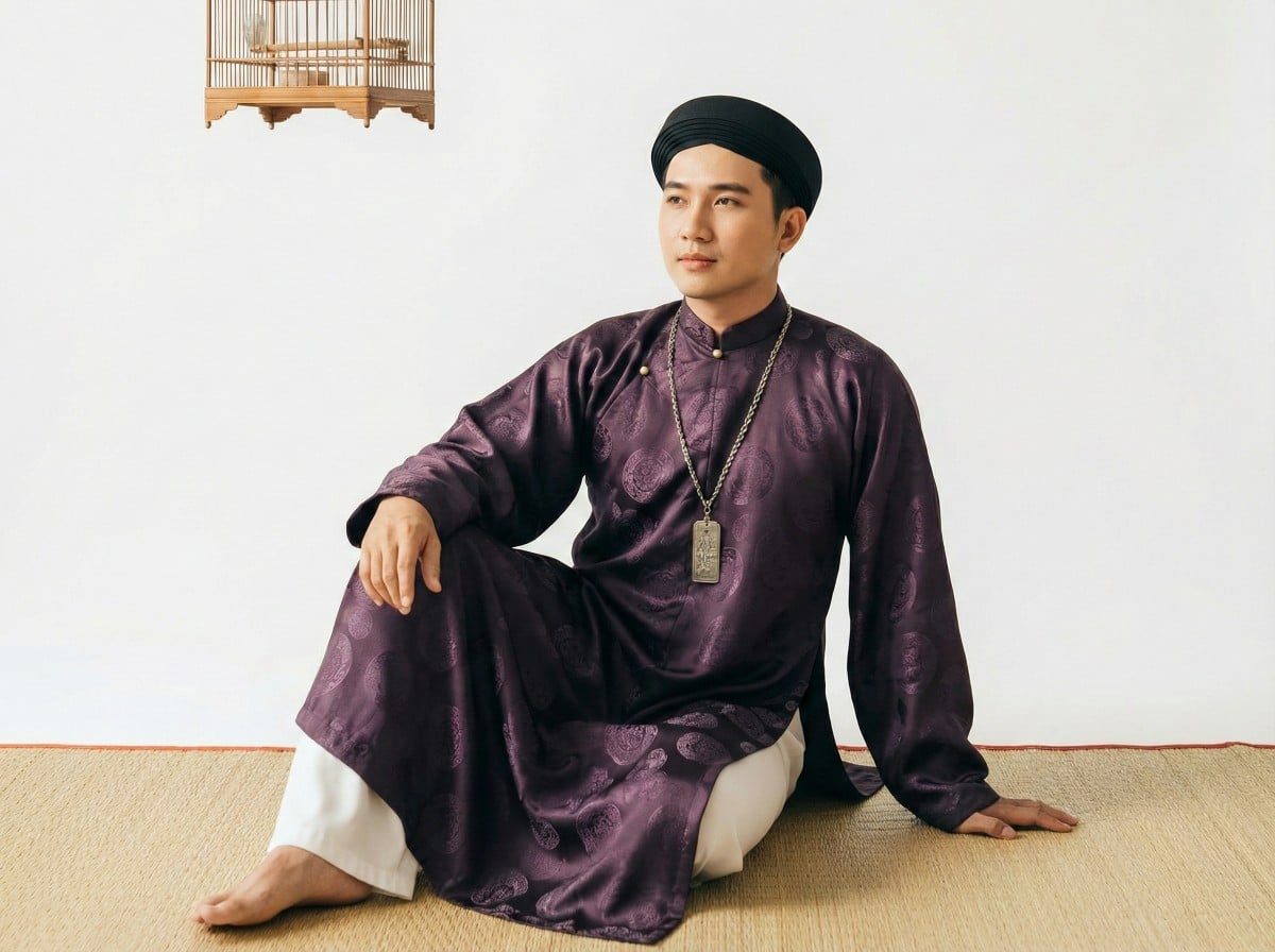 Tạo dáng chụp hình độc đáo với không gian Tết xưa đầy hoài niệm