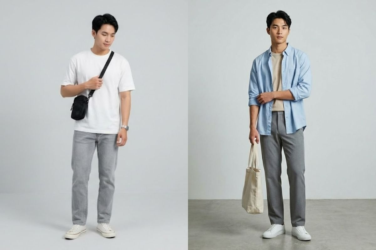 Màu sắc trung tính, không quá hầm hố là đặc trưng của style Hàn