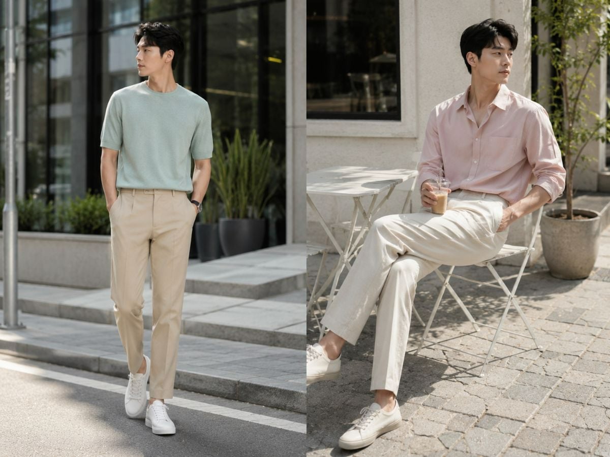 Không dùng màu pastel nhạt khi phối đồ nam da ngăm