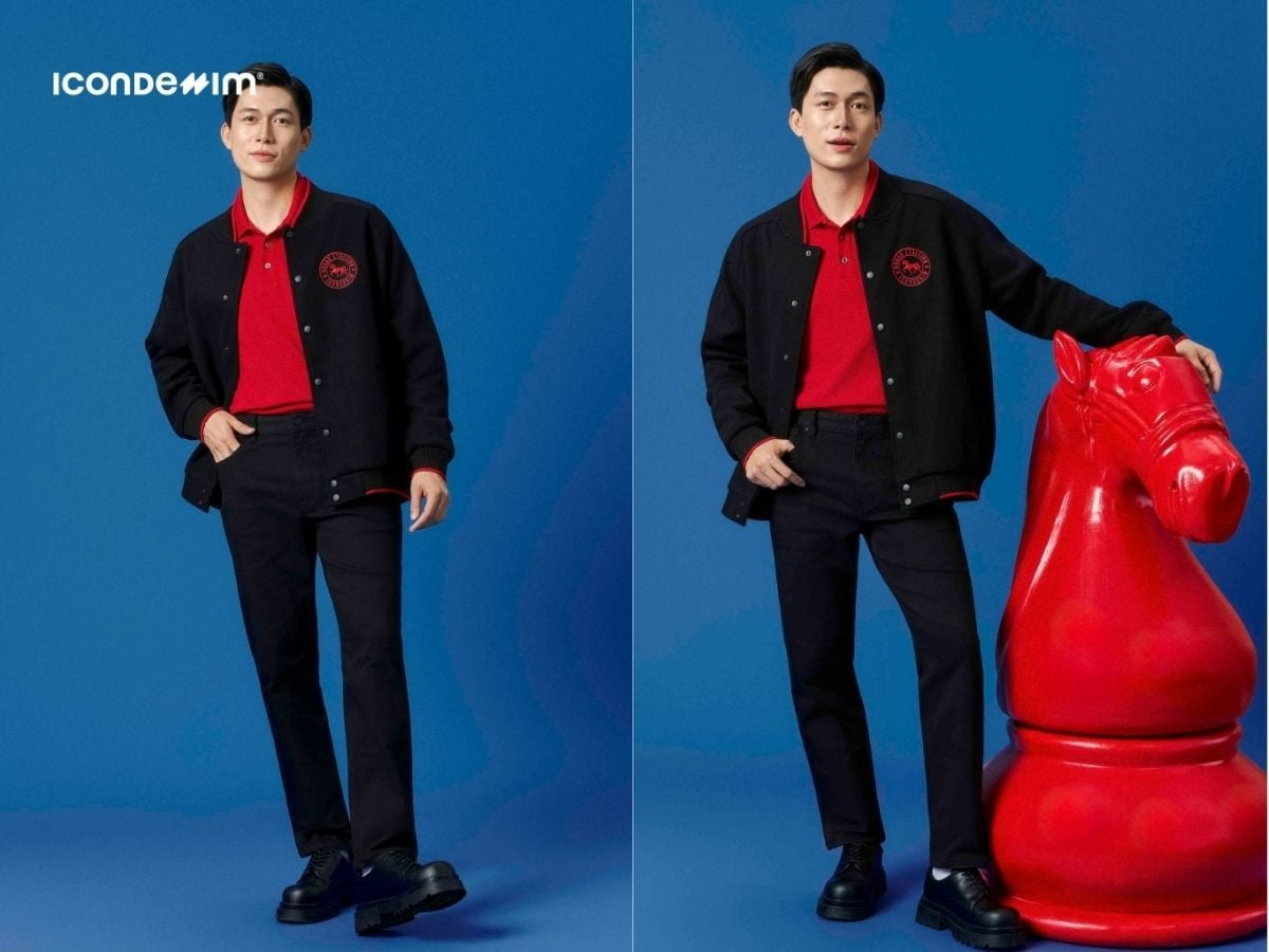 Đậm chất street style với áo polo, varsity và quần jeans