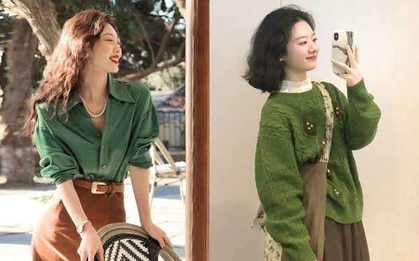 Túi Nâu + Set Đồ Xanh Navy/Xanh Rêu