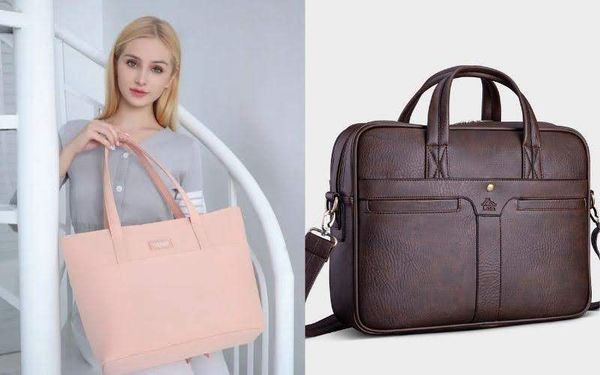 Túi Tote với Cặp Da Công Sở