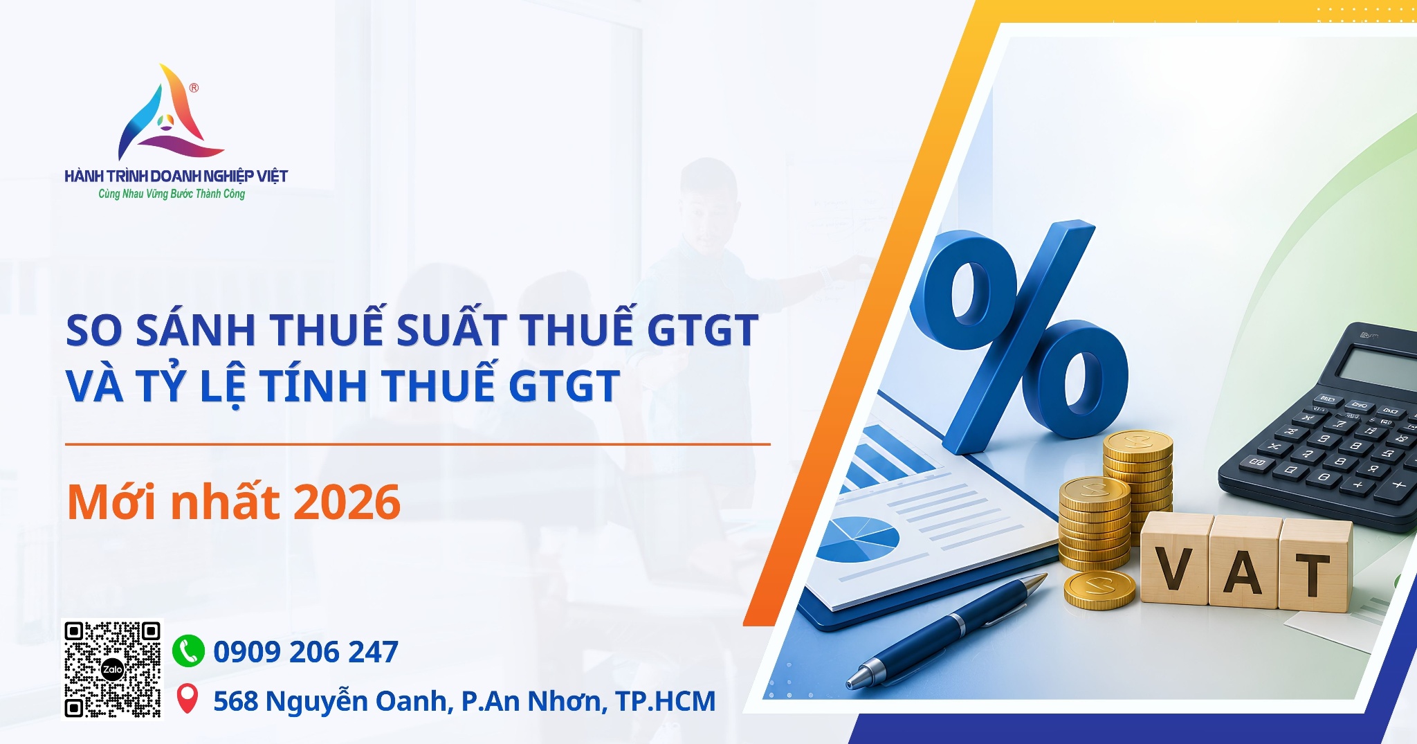So sánh thuế suất thuế GTGT và tỷ lệ tính thuế GTGT mới nhất 2026