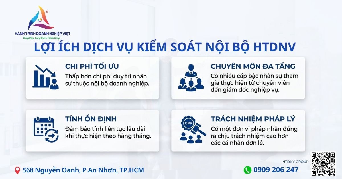 Lợi ích Dịch vụ kiểm soát nội bộ thường xuyên