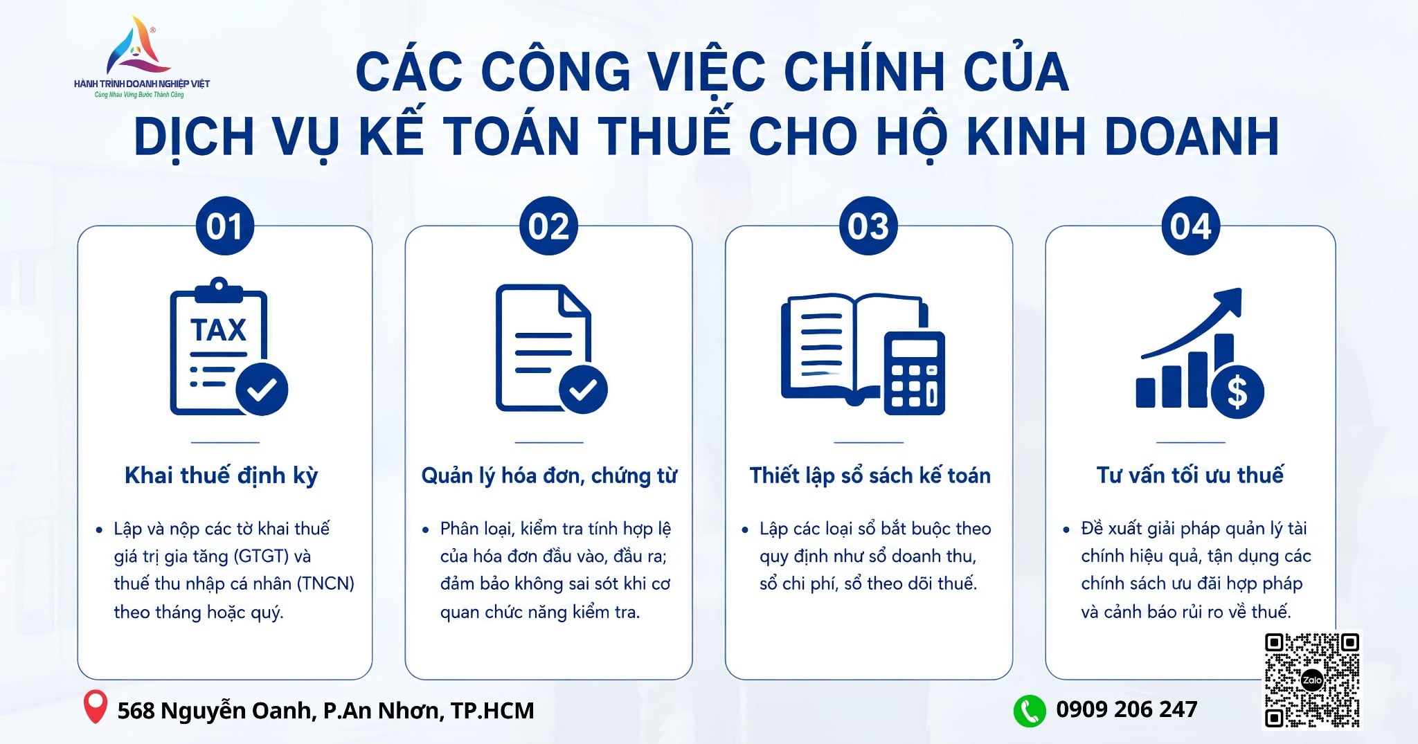 Dịch vụ kế toán thuế cho hộ kinh doanh, cá nhân kinh doanh