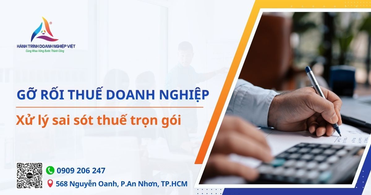 Dịch vụ gỡ rối thuế doanh nghiệp xử lý sai sót thuế trọn gói - HTDNV