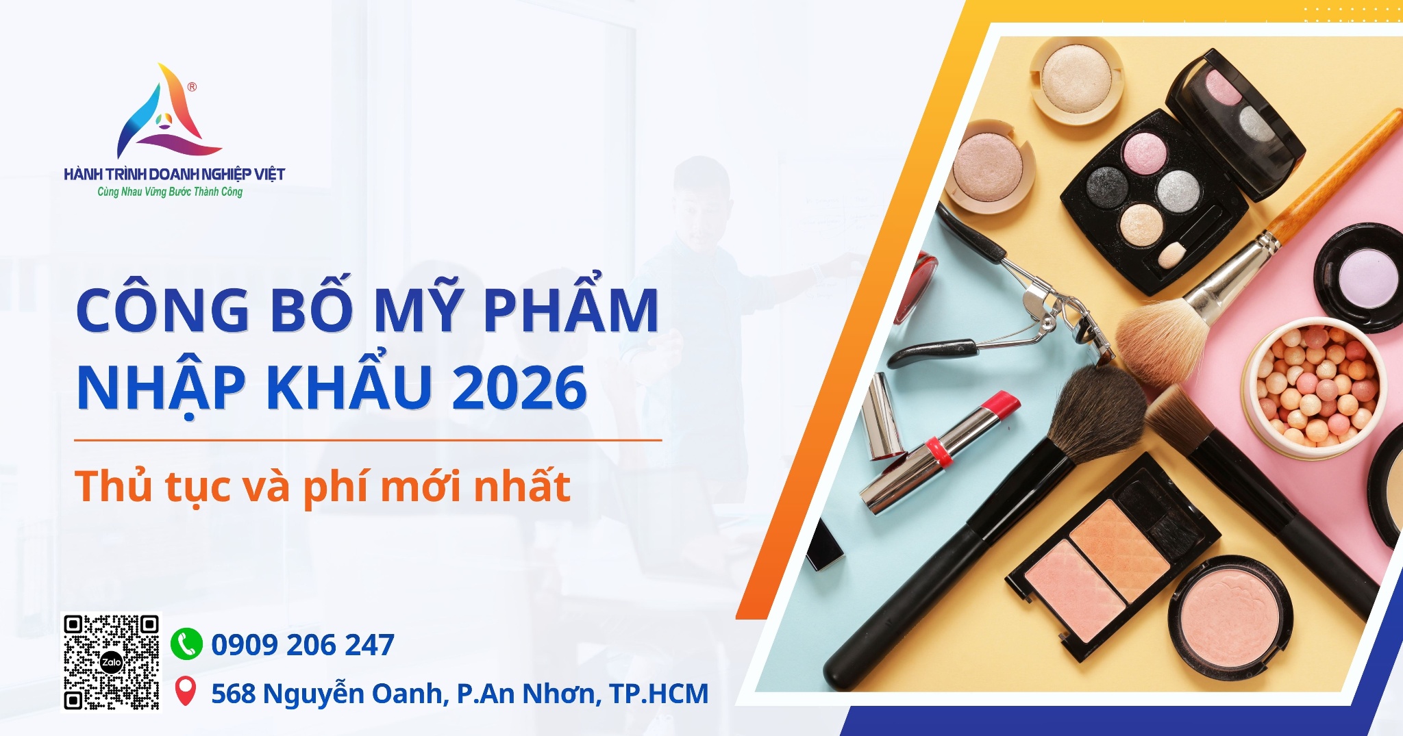 Công bố mỹ phẩm nhập khẩu 2026: Thủ tục & Phí mới nhất
