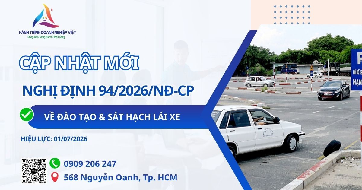 Nghị định 94/2026/NĐ-CP về đào tạo và sát hạch lái xe cần lưu ý gì