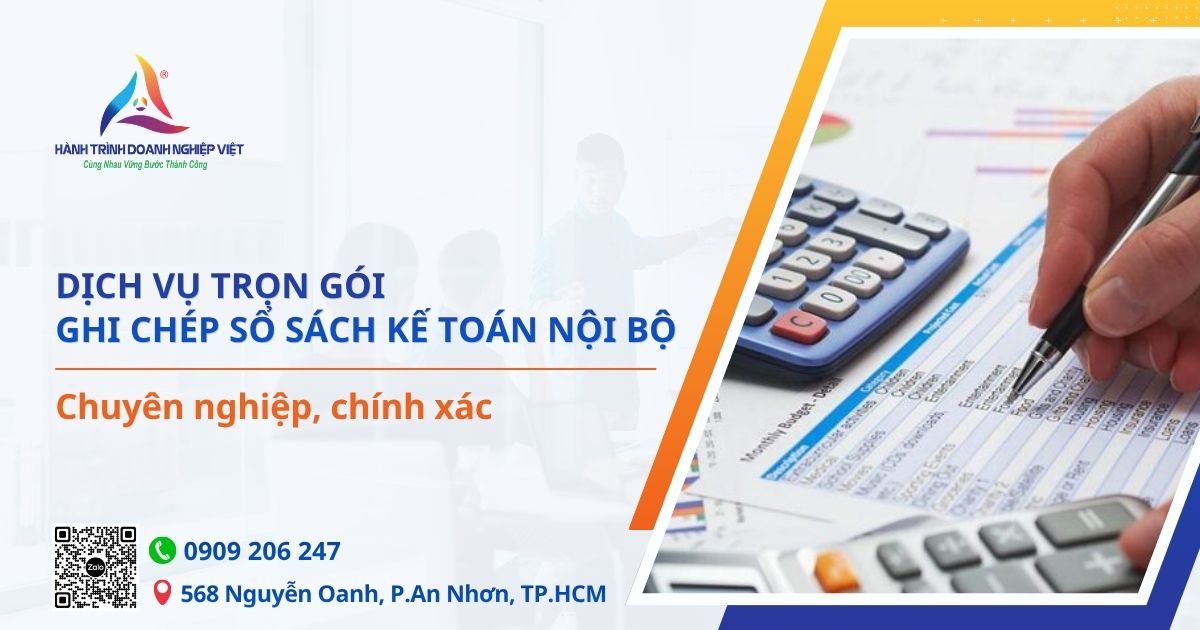 Dịch vụ ghi chép sổ sách kế toán nội bộ trọn gói cho doanh nghiệp - HTDNV