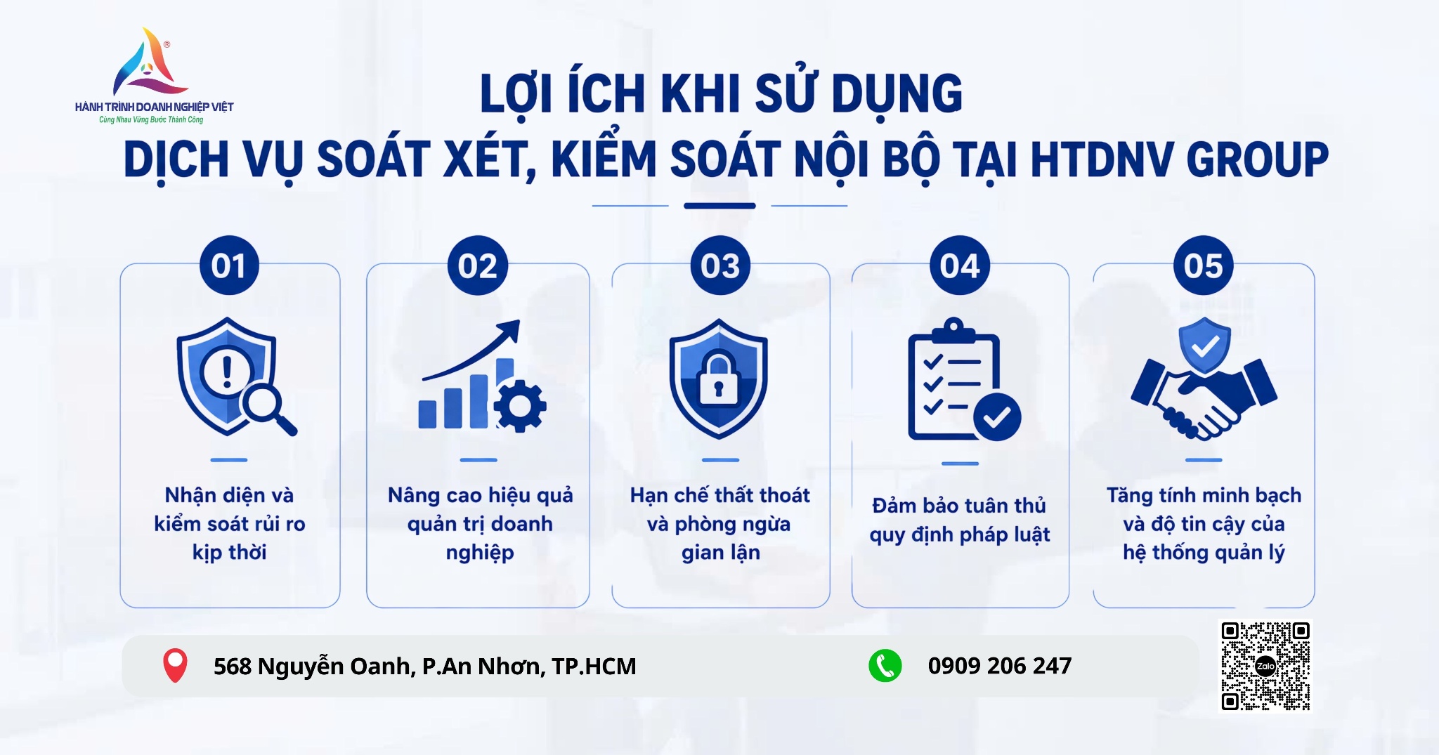 Dịch vụ soát xét, kiểm soát nội bộ tại HTDNV Group