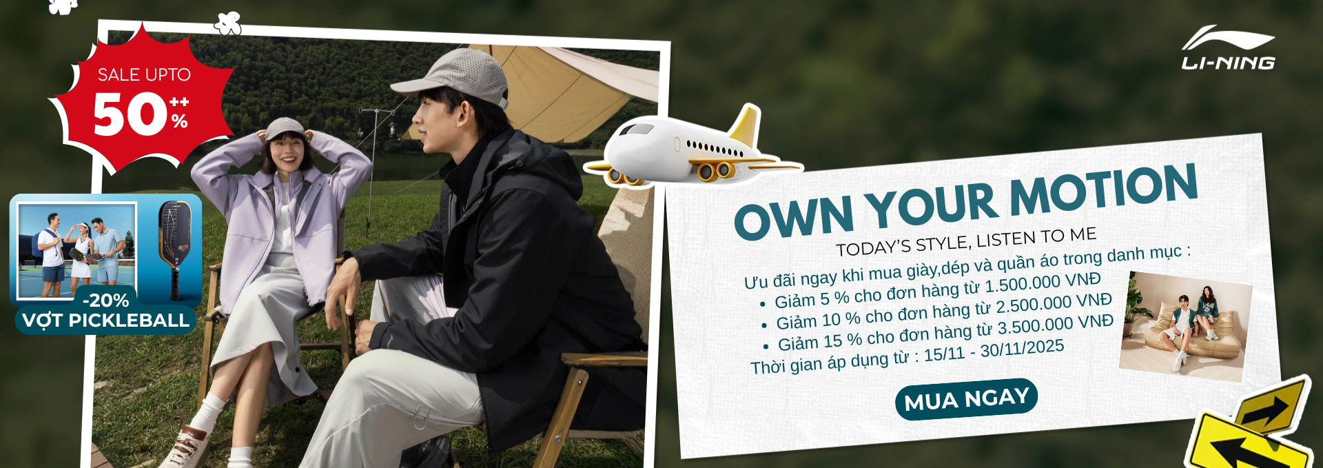 Ưu đãi hấp dẫn cho giày, dép và quần áo