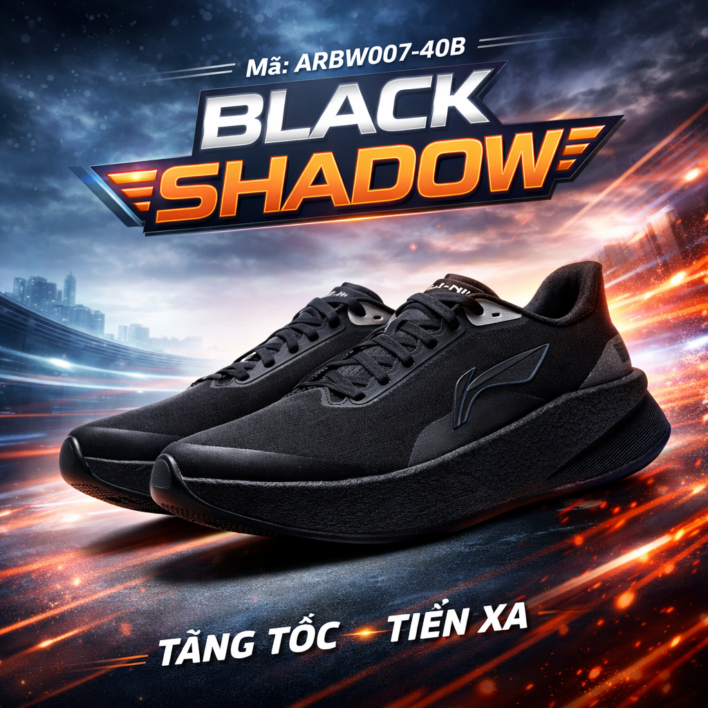 Gi&agrave;y Chạy Bộ Nam Li-Ning ARBW007-8V Super Shadow