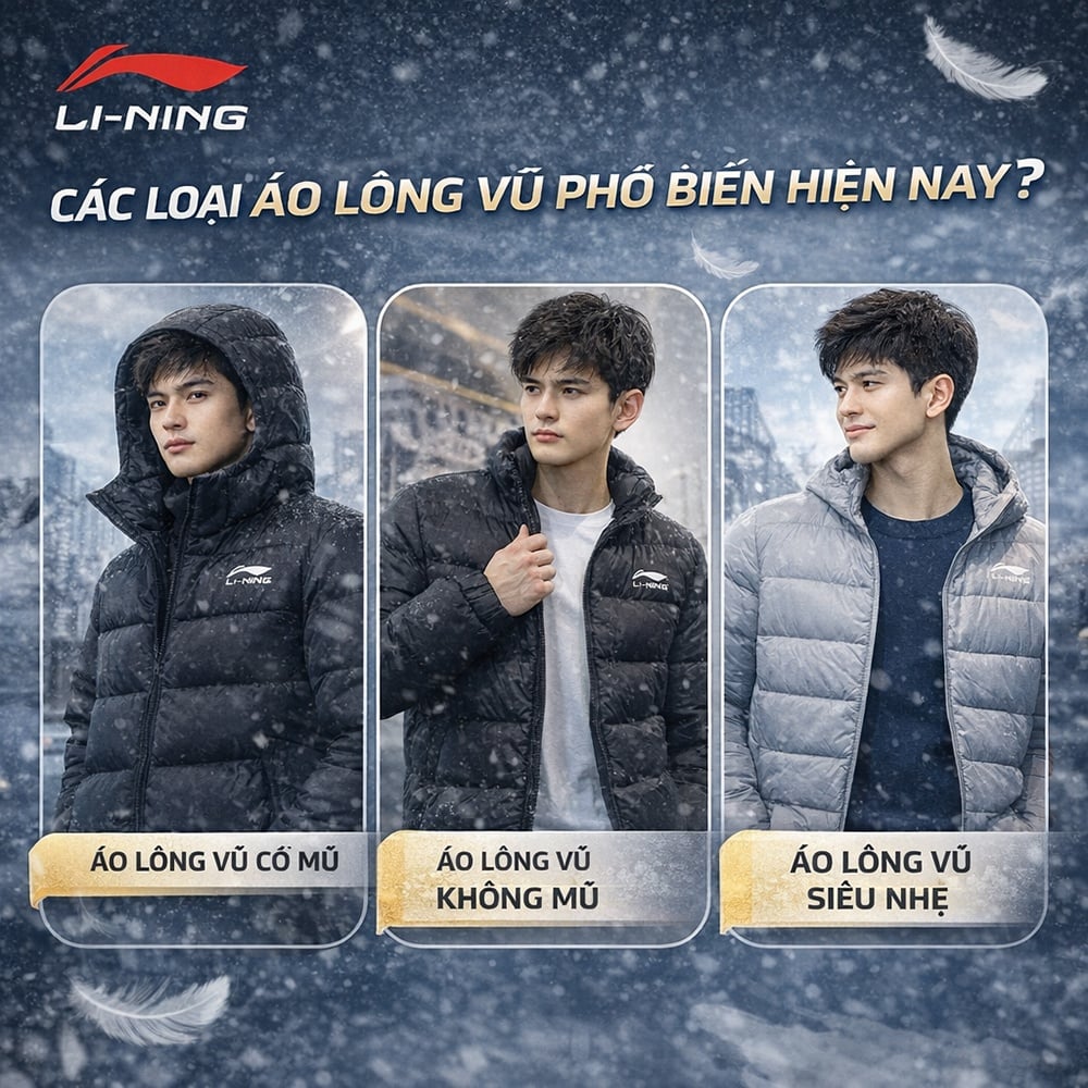 Các loại áo lông vũ phổ biến hiện nay