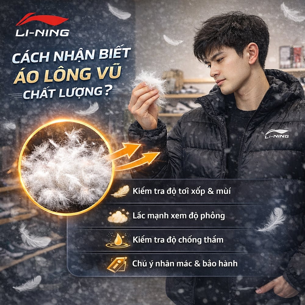 Cách nhận biết áo lông vũ chất lượng