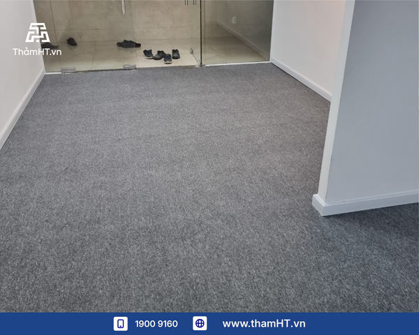 Thảm trải sàn văn phòng 120m2 ở quận 10 - Thảm ALPS 1116 Xám - Tăng khả năng tập trung cao độ