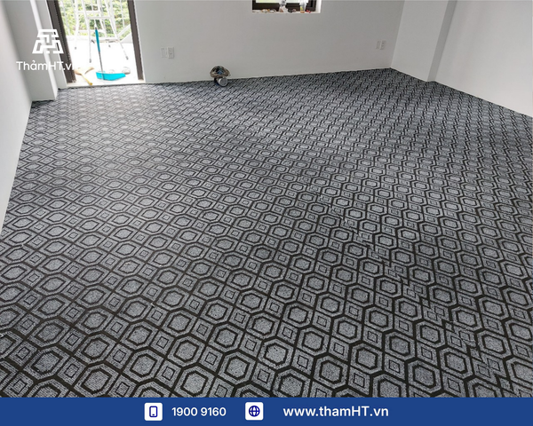 Thảm trải sàn Văn phòng diện tích nhỏ - Thảm JACQUARD 09 Xám - Cải tạo văn phòng tiết kiệm chi phí