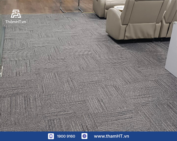 Thảm trải sàn Sảnh tiếp khách 40m2 - Thảm SKY 01 Xám - Nâng cấp diện mạo công ty
