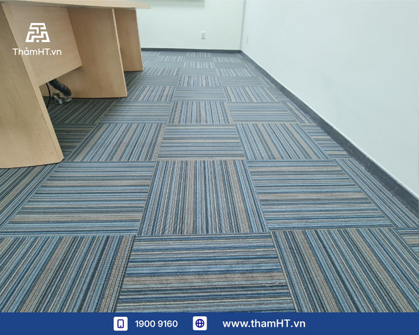 Thảm trải sàn văn phòng Quận 8 - Thảm Buffer 03 xanh dương - Làm mới không gian làm việc