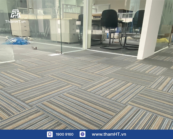 Thảm trải sàn văn phòng Quận 8 - Thảm Buffer 03 xanh dương - Làm mới không gian làm việc