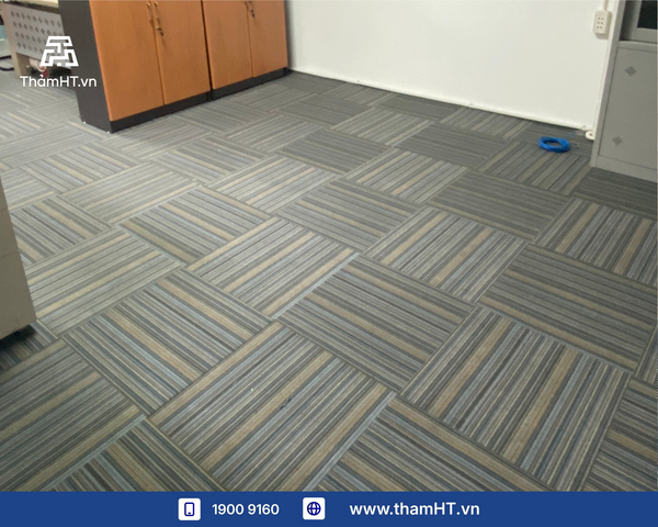 Thảm trải sàn văn phòng Quận 8 - Thảm Buffer 03 xanh dương - Làm mới không gian làm việc