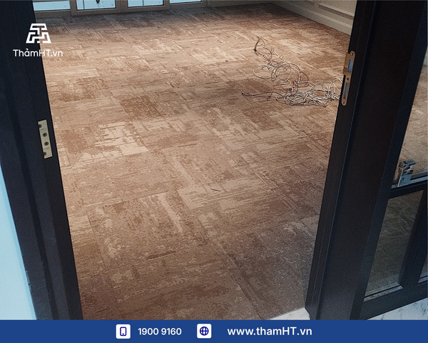 Thảm sàn văn phòng diện tích 100m2 - Thảm BASIC 21- 02 Kem - Cải thiện văn phòng pha chút cổ điển