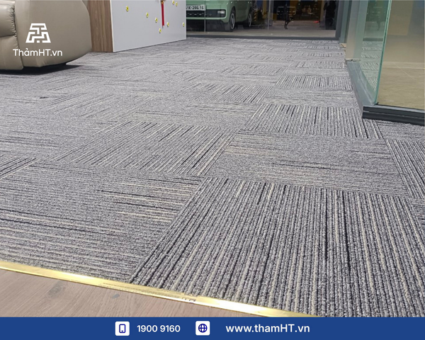 Thảm trải sàn Sảnh tiếp khách 40m2 - Thảm SKY 01 Xám - Nâng cấp diện mạo công ty