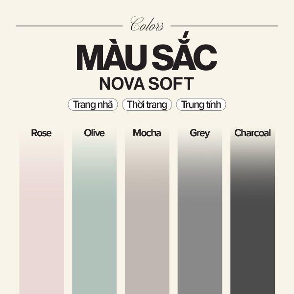 Bảng màu dòng địu NovaSoft