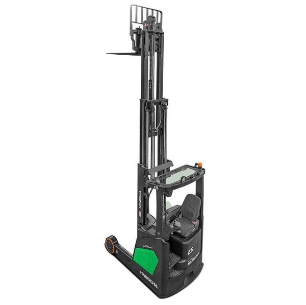 Reach Truck HANGCHA mở khung nâng