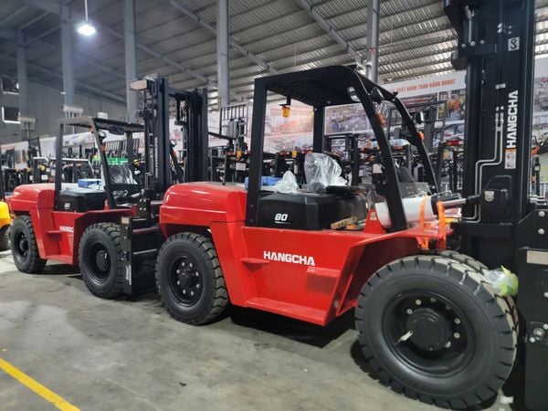 Xe nâng HANGCHA máy dầu dòng A TIÊU CHUẨN tải trọng 8 tấn