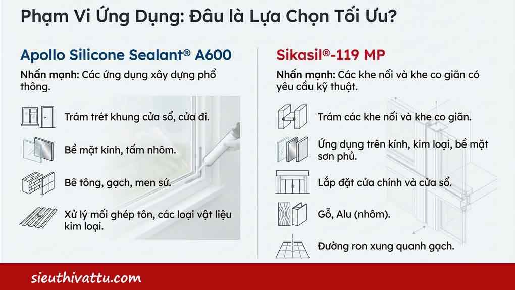Sự khác nhau giữa hai loại silicone