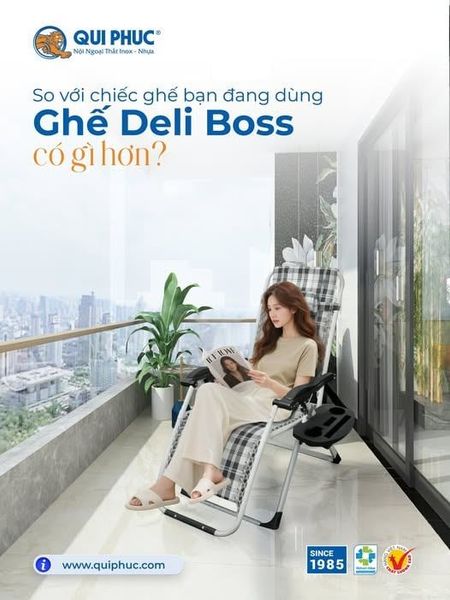 Ghế xếp thư giãn Deli Boss Qui Phúc