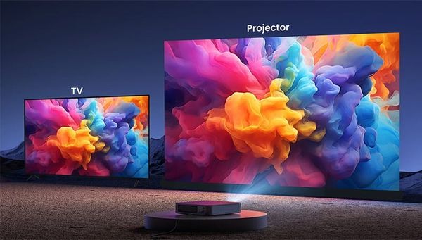 Nếu tính riêng về trải nghiệm, máy chiếu lại có phần tốt hơn TV khá nhiều
