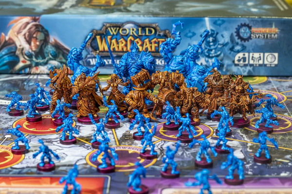 World of Warcraft: Wrath of the Lich King Board Game Board and Minis