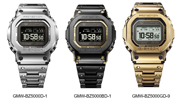 Casio ra mắt G-SHOCK full kim loại GMW-BZ5000