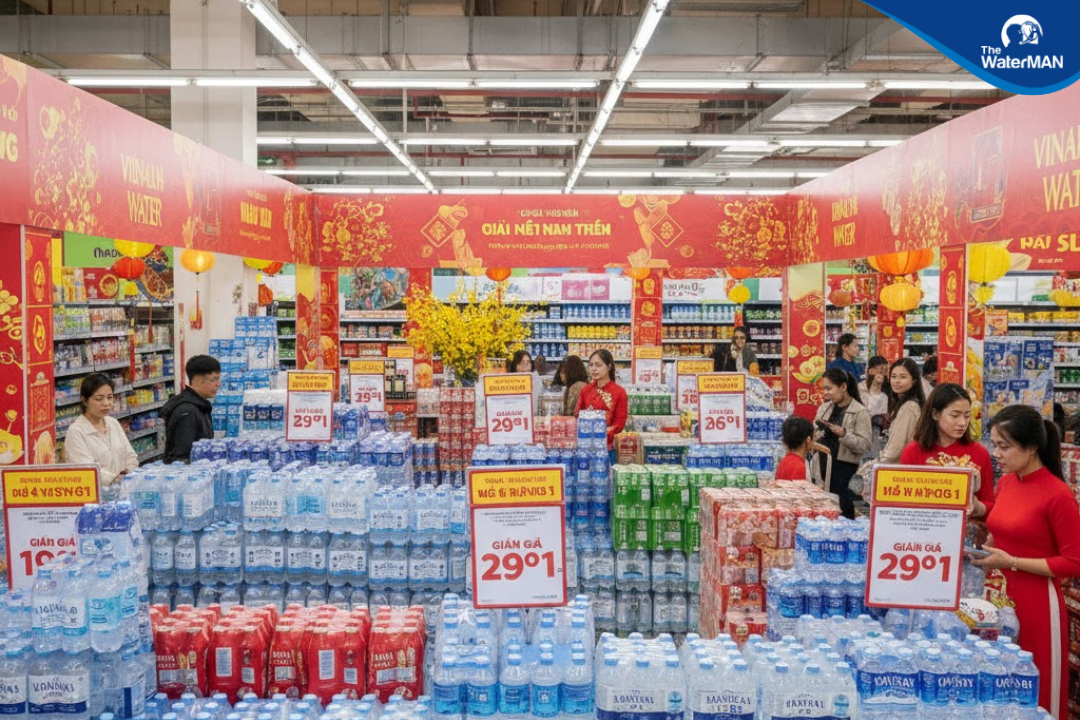 Nhu cầu nước uống ngày Tết thường cao