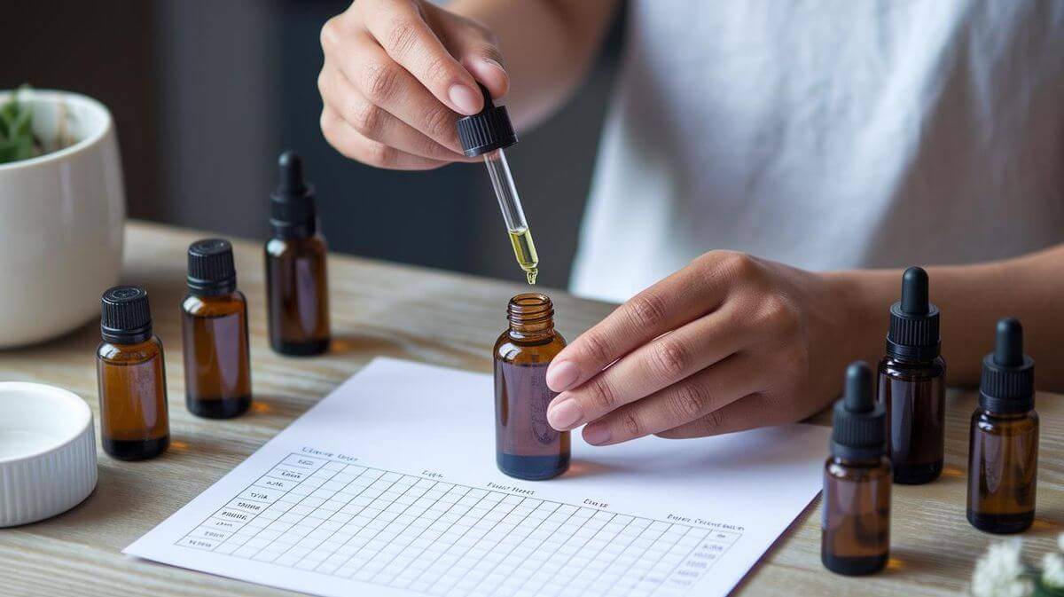 Nhận biết tinh dầu thiên nhiên nguyên chất bằng cách thử nghiệm trên giấy trắng.