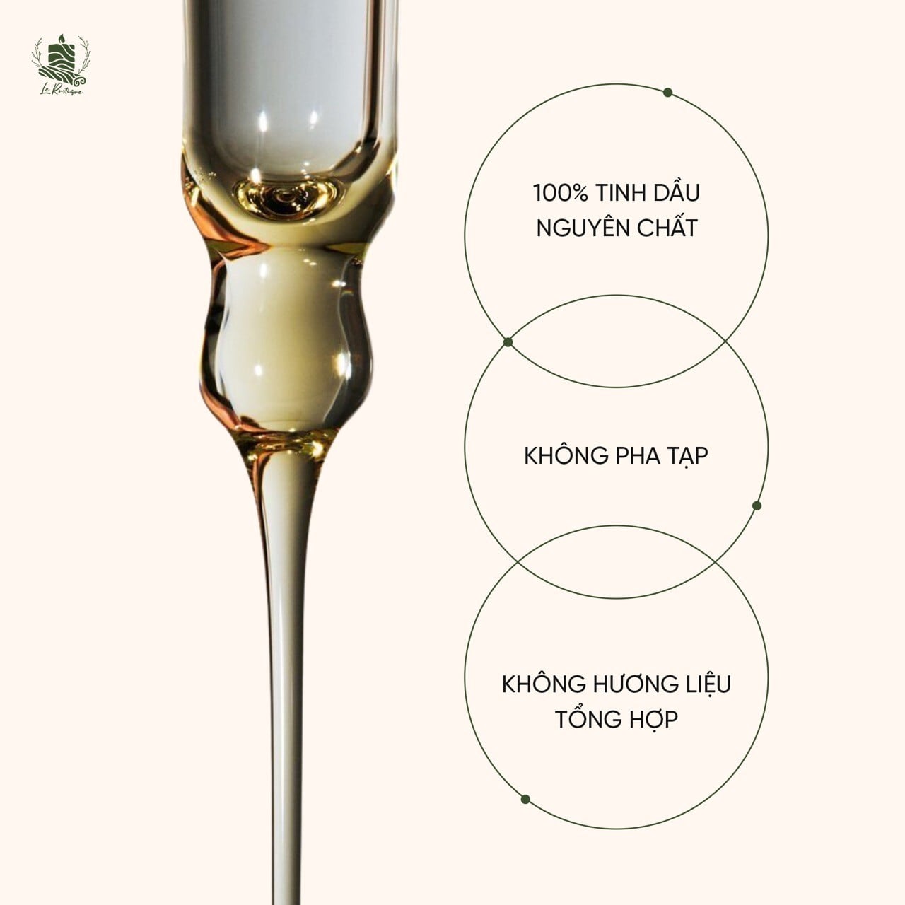 Dưỡng Nguyệt sử dụng tinh dầu thiên nhiên nguyên chất không pha tạp, không hương liệu tổng hợp