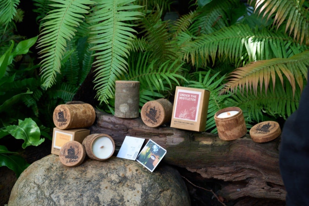 Nến thơm Le Rustique với thành phần tự nhiên, không chứa paraffin