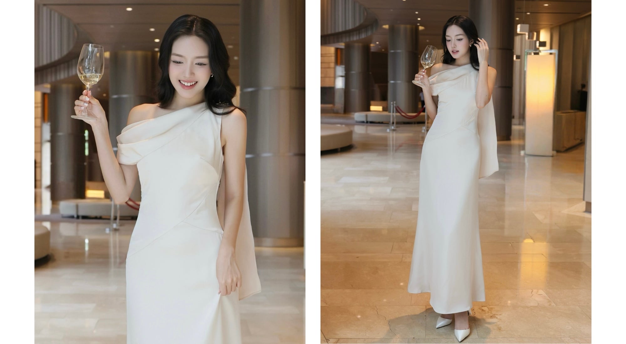 đầm bất đối xứng