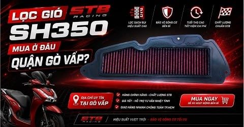 Lọc Gió STB Racing SH350 Chính Hãng Giá Tốt Quận Gò Vấp
