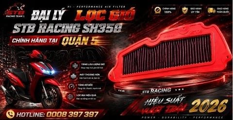 Đại Lý Lọc Gió STB Racing SH350 Chính Hãng Quận 5