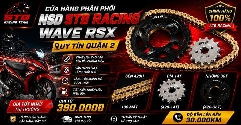 Cửa Hàng Phân Phối NSD STB Racing Wave RSX Uy Tín Quận 2