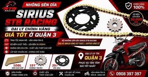 Đại Lý Nhông Sên Dĩa Sirius STB Racing Giá Tốt Ở Quận 3