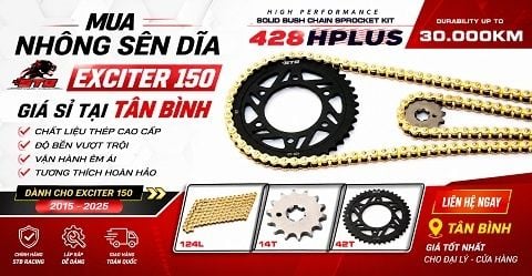 Mua Nhông Sên Dĩa STB Exciter 150 Giá Sỉ Tại Tân Bình
