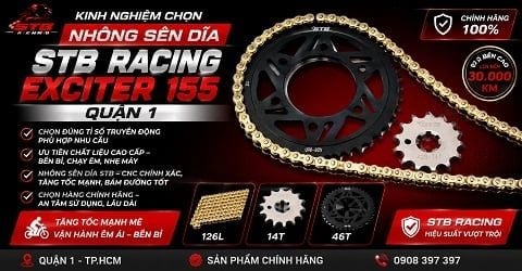 Kinh Nghiệm Chọn Nhông Sên Dĩa STB Racing Exciter 155 Quận 1
